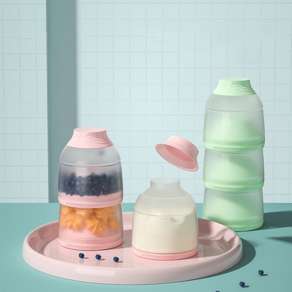 Baby Food Dispenser - 3 Layers Baby Milk Powder Box