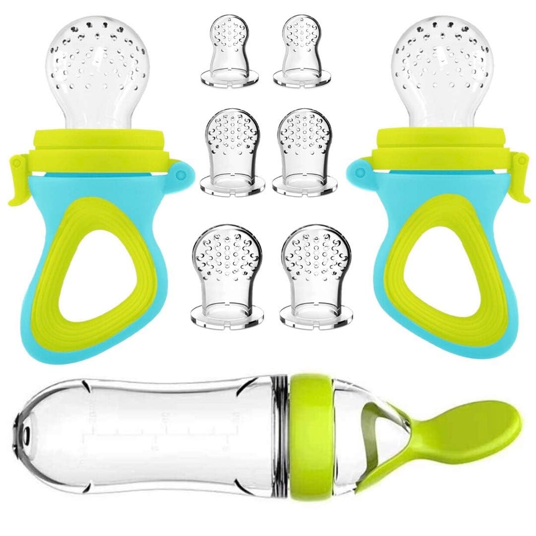 Baby Rice Food - Squeezing Feeding Bottle Cup Silicone Newborn