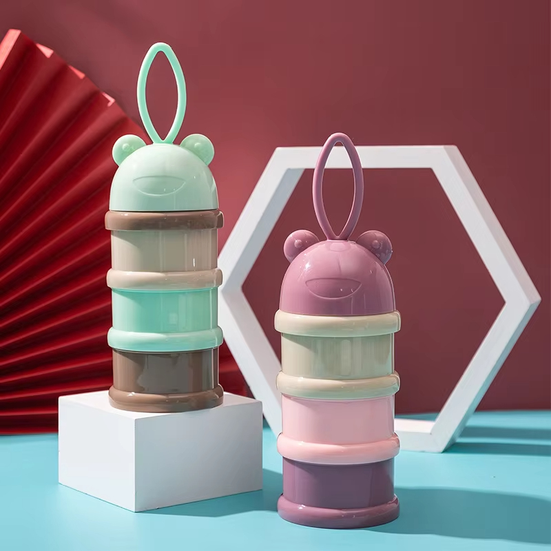 Baby Food Dispenser - Colored Milk Powder Box Convenient and