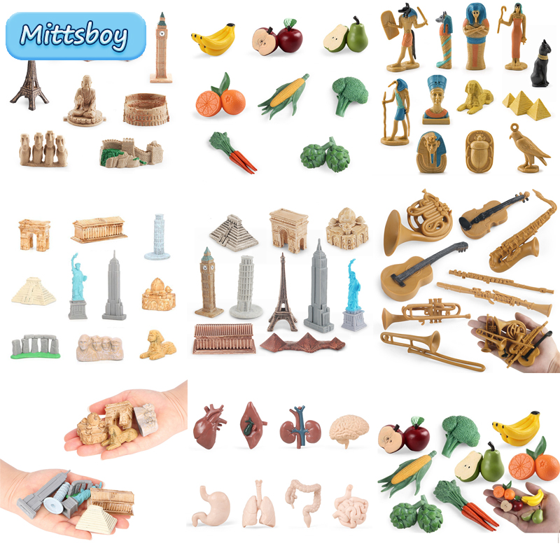 Baby Food Vegetables - Montessori Math Toy Simulation Building Model