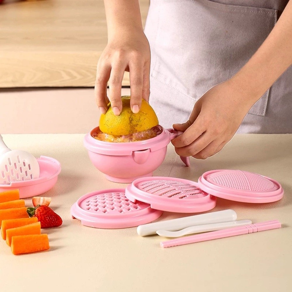 Baby Food Vegetables - Solid color Baby Food Grinding Bowl