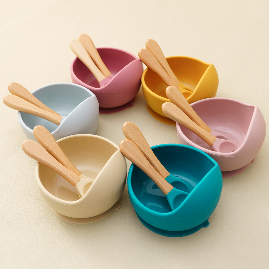 Baby Food Chopper - Mamaplan 3PCS Baby Silicone Feeding Set