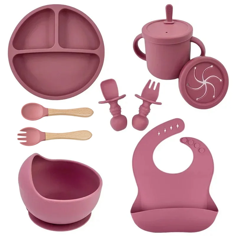 Baby Food Chopper - Food Grade Silicone Child Dish Set