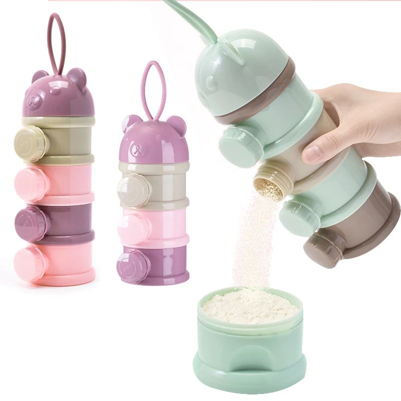 Baby Food Dispenser - 3/4Layer Baby Portable Baby Food Storag