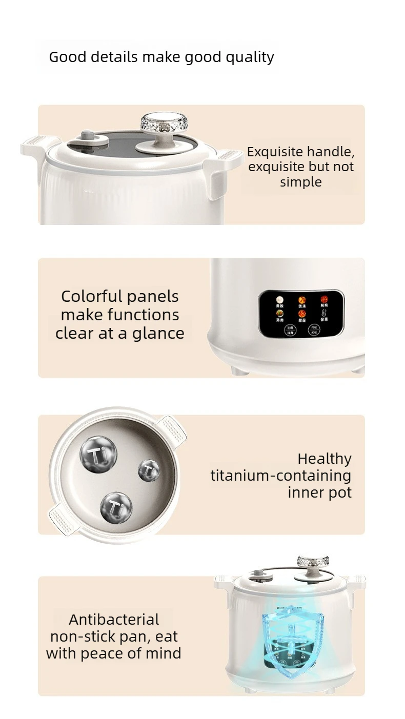 1.8L Micro Pressure Rice Cooke - Baby Rice Food recension och pris
