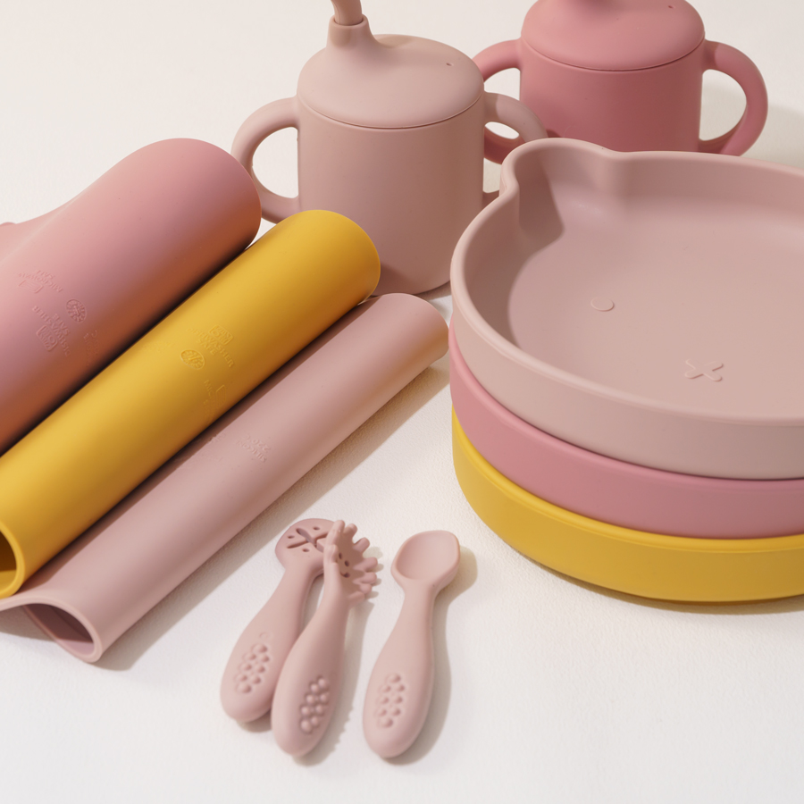 8PCS Silicone Baby Feeding Set - Baby Food Chopper recension och pris