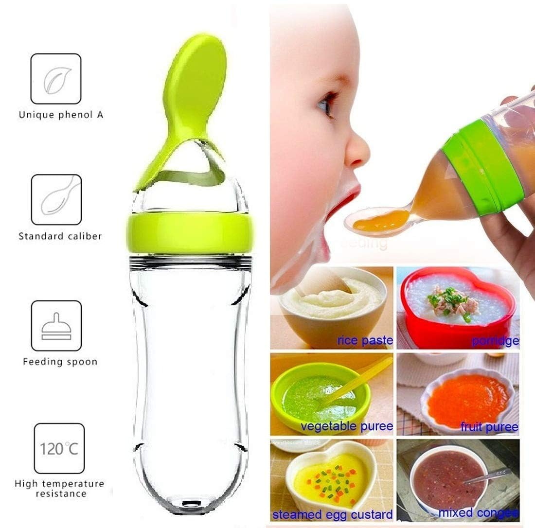 Squeezing Feeding Bottle Cup S - Baby Rice Food recension och pris