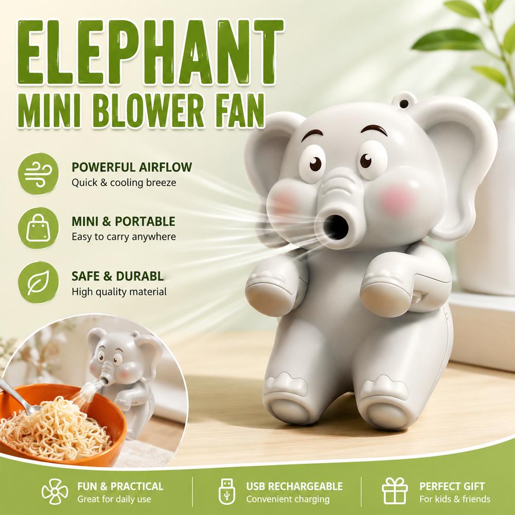 Mini Elephant Food Cooler Fan, - Baby Food Kids recension och pris