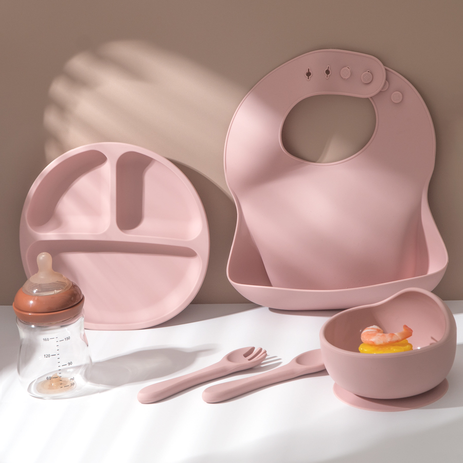 5Pcs Baby Silicone Feeding Set - Baby Food Chopper recension och pris