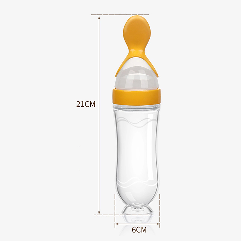 Squeezing Feeding Bottle Silic - Baby Rice Food recension och pris