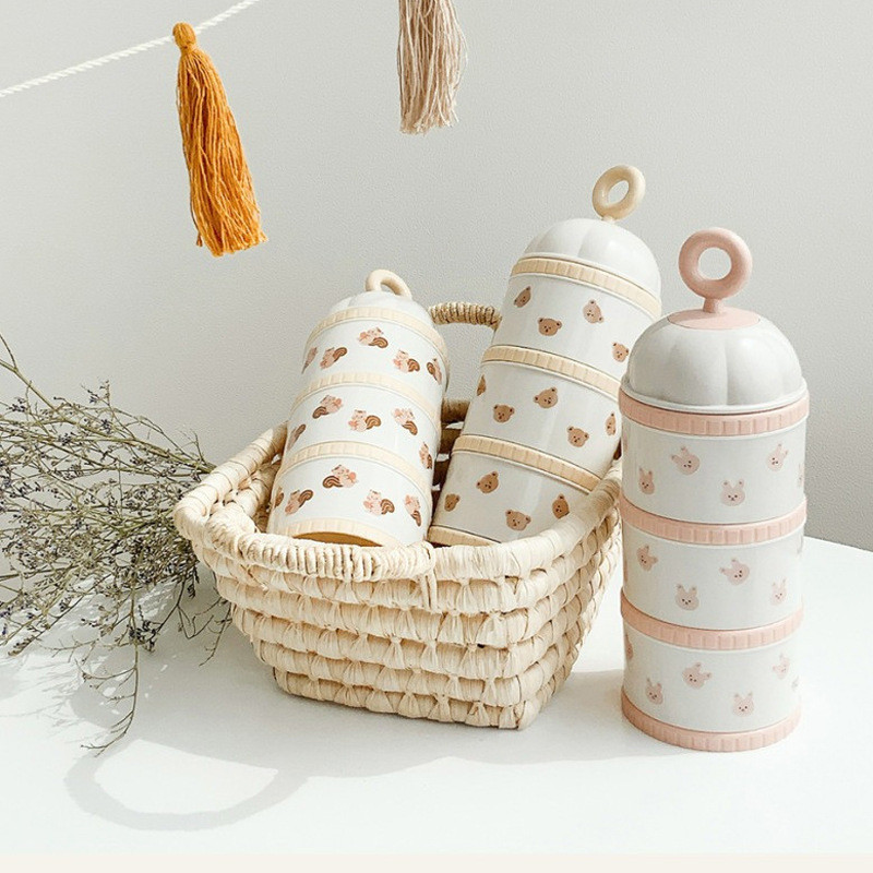 Cute Bear Milk Powder Box Baby - Baby Food Dispenser recension och pris