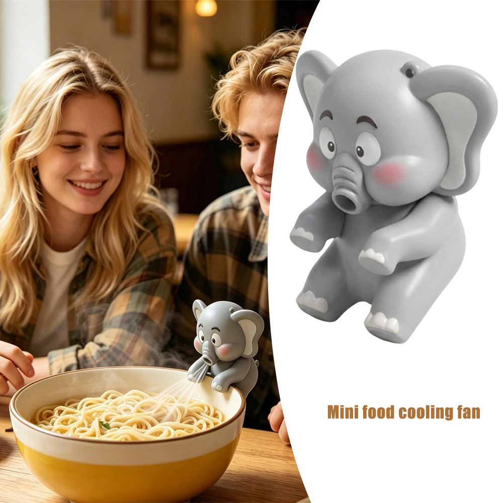Cute Elephant Blowing Mini Fan - Baby Food Kids recension och pris