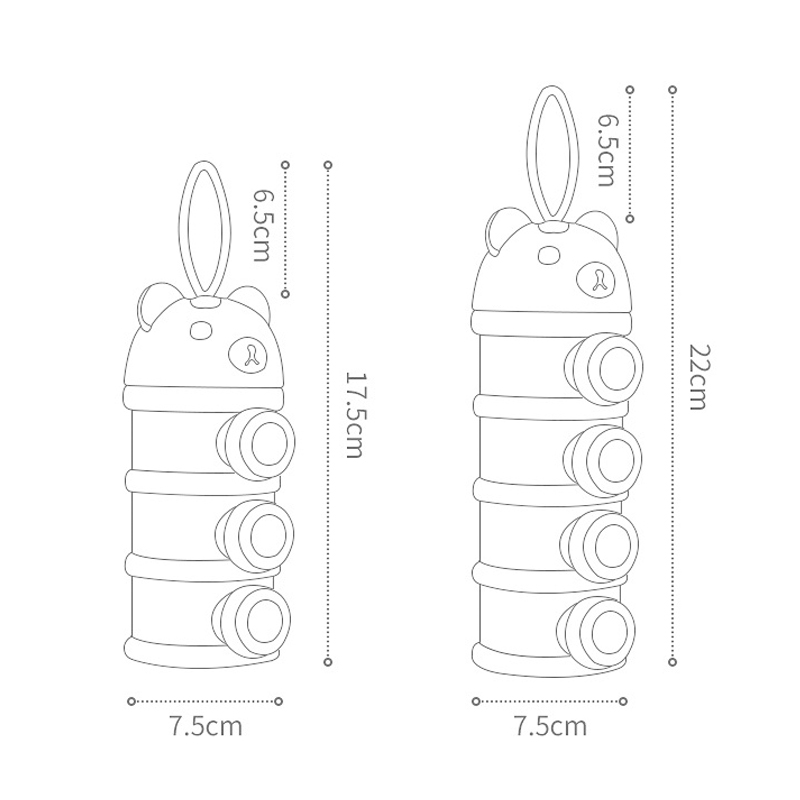 Storage Three/Four Tier Portab - Baby Food Dispenser recension och pris